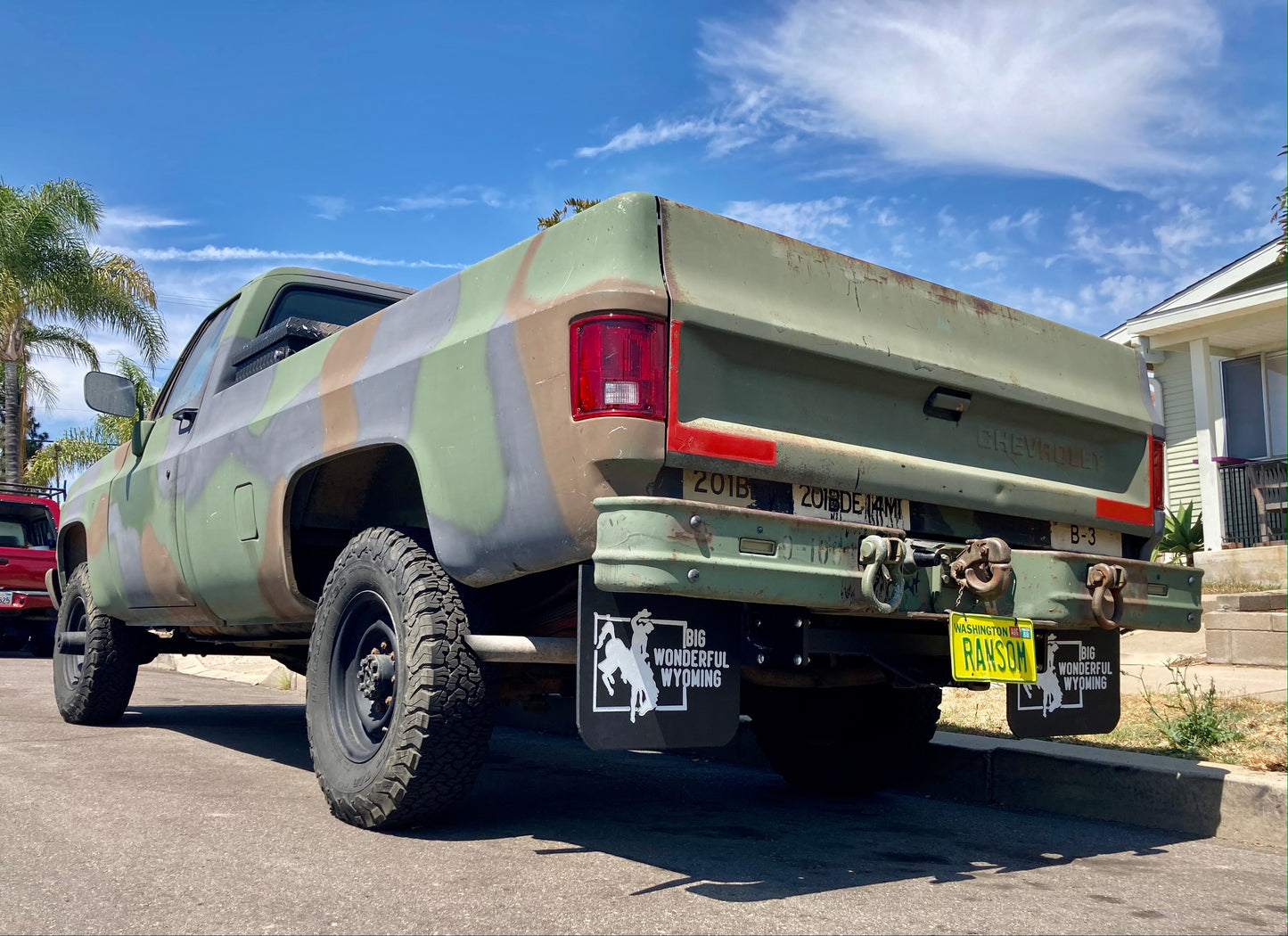 Gevhrolet CUCV with Big Wonderful Wyoming mudflaps