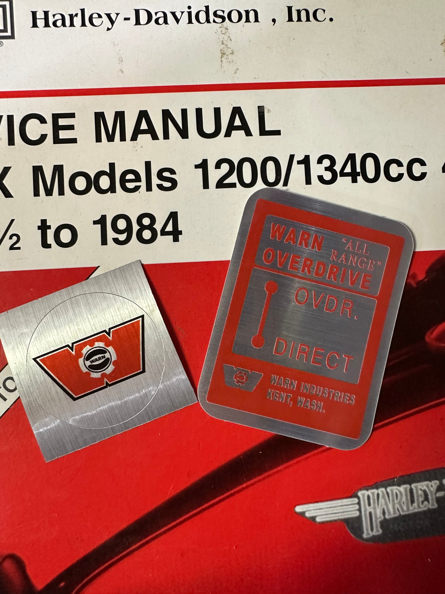 Warn Overdrive Shift Knob and Dash Sticker