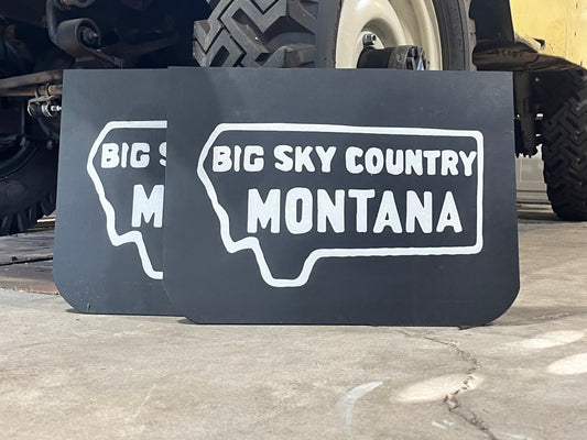 Montana Big Sky Country retro state mudflaps