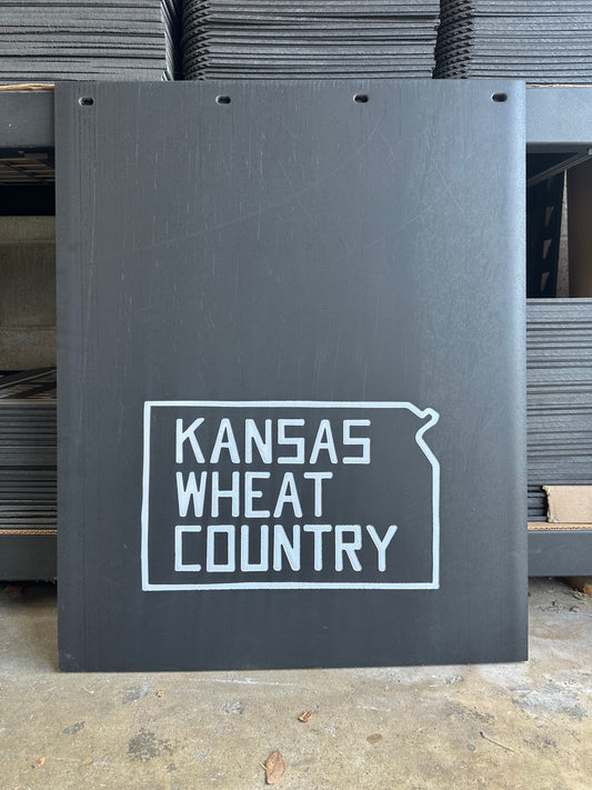 Kansas Wheat Country 24x30 State MudFlaps