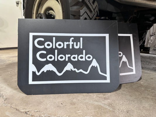 Colorado Colorful state retro wide mudflaps