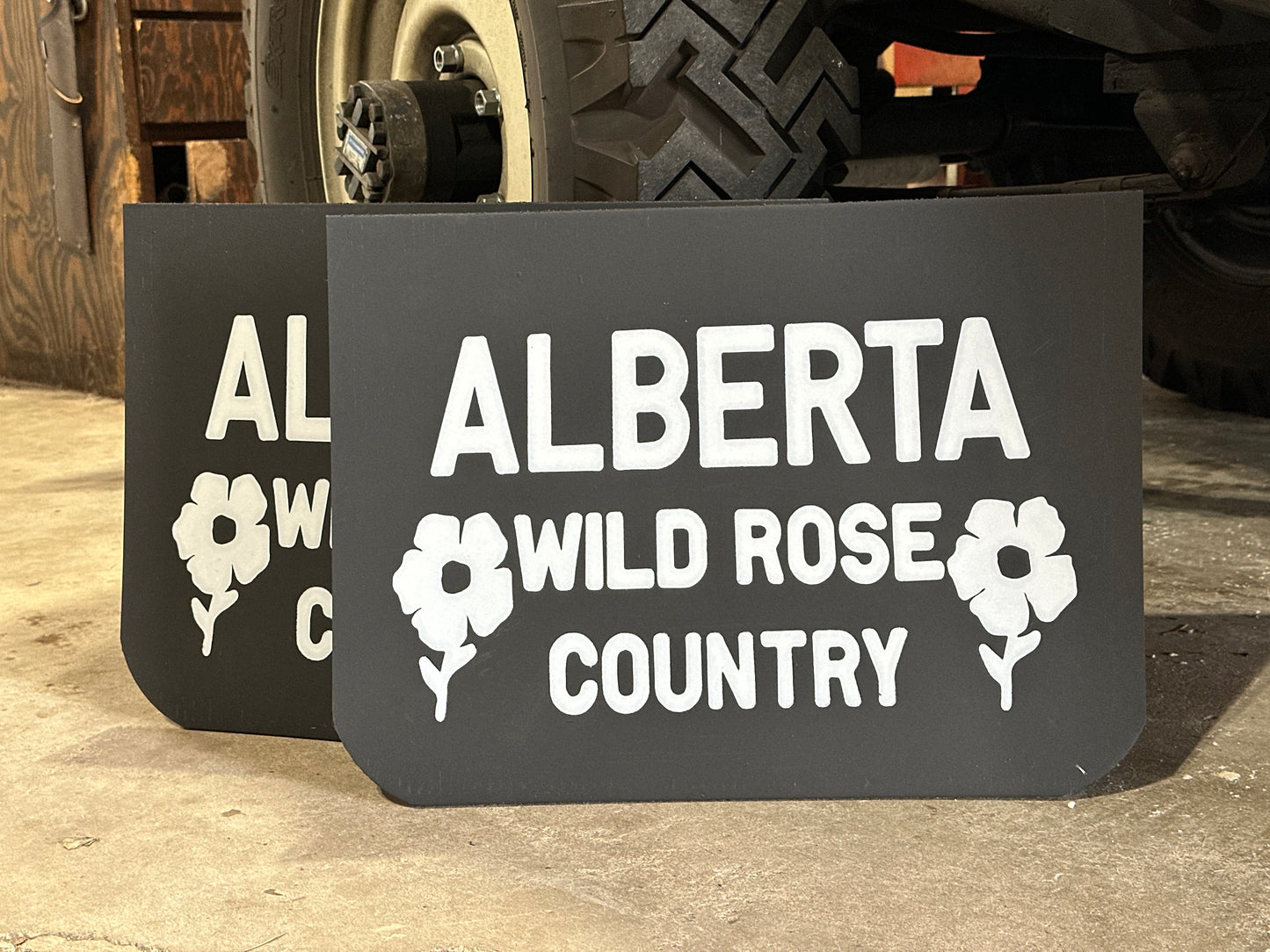 Alberta Wild Rose Country retro state mudflaps