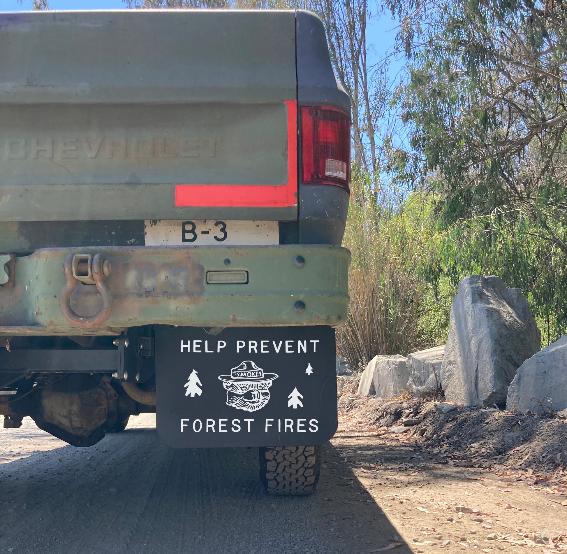 Vintage Prevent Forest Fires retro mudflaps
