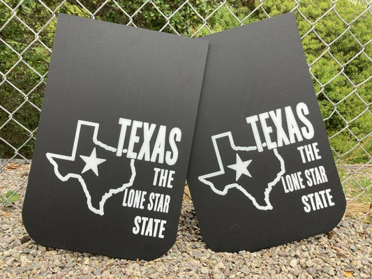 Texas Lonestar State retro vintage mudflaps